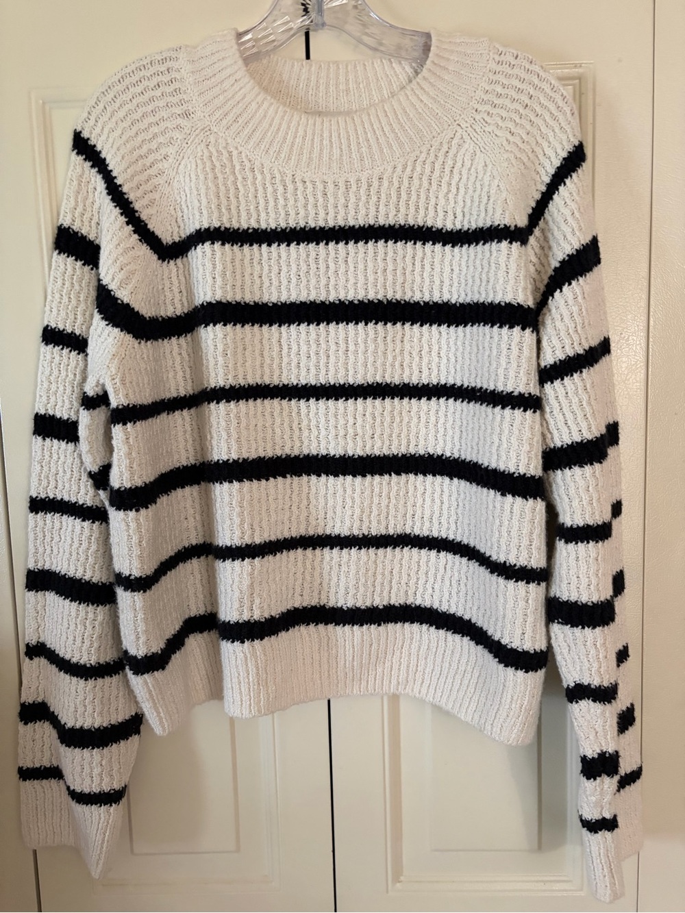 VINCE Cropped Women’s Sweater Preppy Fisherman Coastal Grandma Size XL